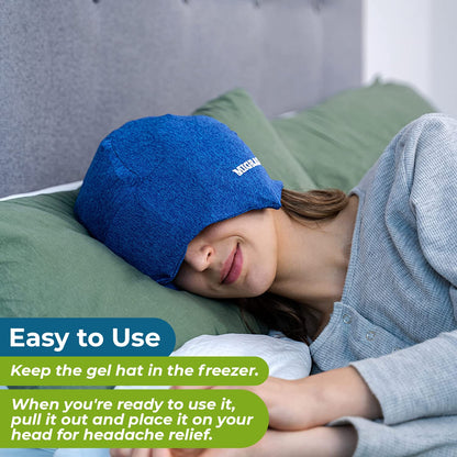 Basic Vigor Migrastil Extra Strength Migraine Stick & MigraFreeze Hat Bundle - dailyvitalstore