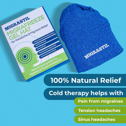 Basic Vigor Migrastil Extra Strength Migraine Stick & MigraFreeze Hat Bundle - dailyvitalstore