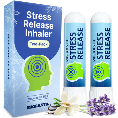Basic Vigor Migrastil Extra Strength Migraine Stick & Stress Release Inhaler 2-Pack - dailyvitalstore