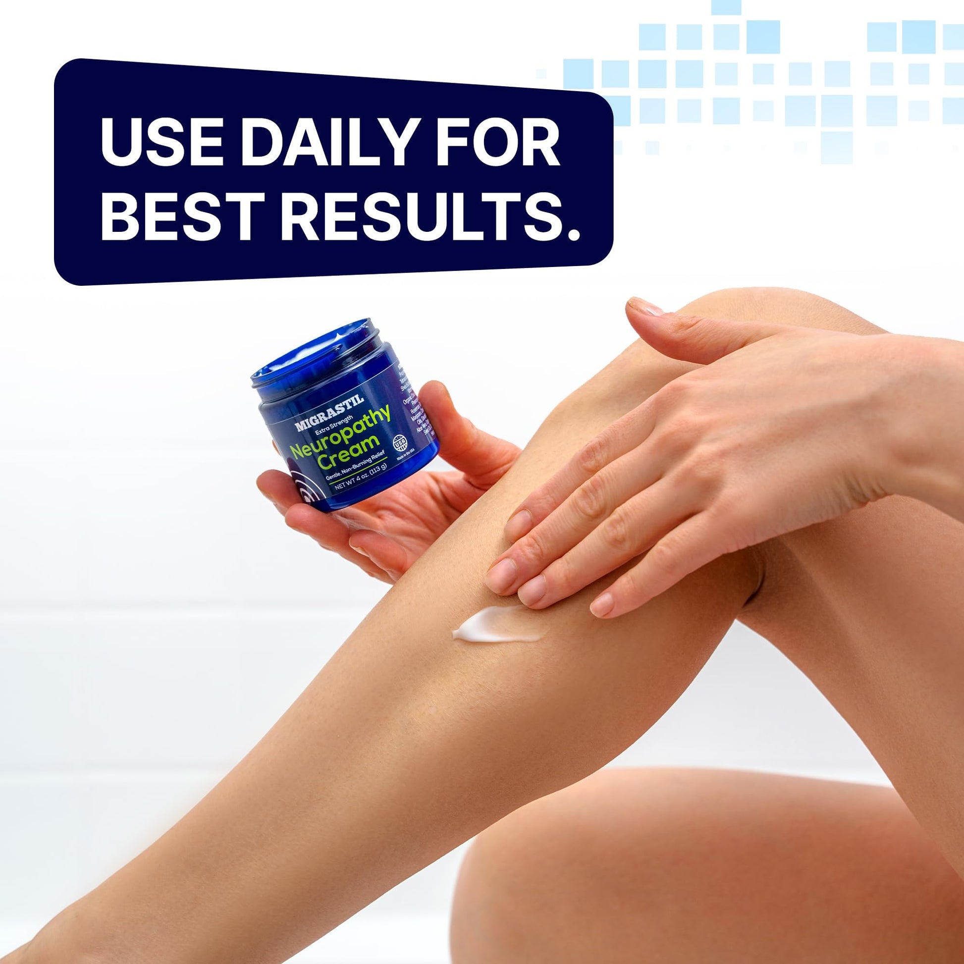 Basic Vigor Migrastil Neuropathy Relief Cream Extra Strength for Feet, Legs, and Hands. Made in The USA. Vegan and Cruelty-Free, Non-Greasy, Gentle, Non-Burning with Cooling Effect (4 oz.) - dailyvitalstore