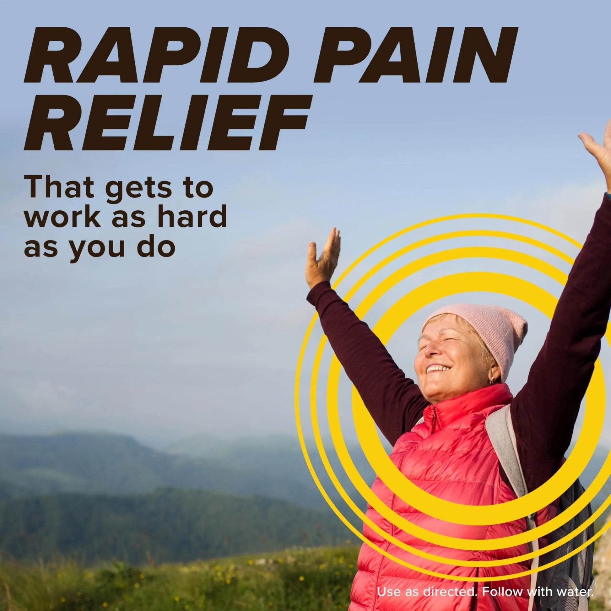 Bayer® Rapid Relief, Dissolvable Raspberry Flavor, Powder Packs with Aspirin & Caffeine, Fast Acting Headache Relief, Muscle and Body Pain Reliever, 30ct - dailyvitalstore