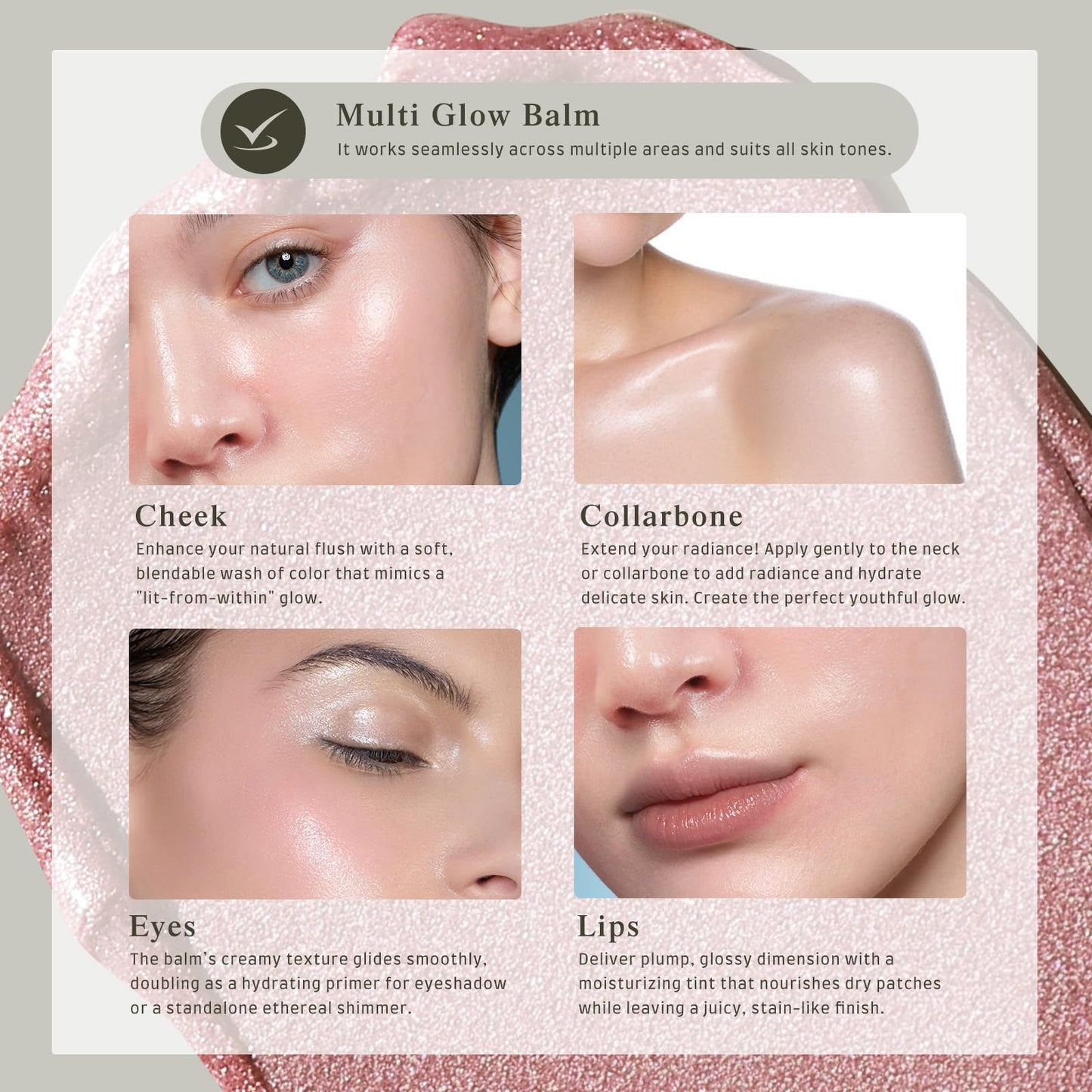bayfree Multi Glow Balm, Cream Blush for Cheeks, Blush Balm Face Makeup, Radiant Finish, Hydrating, Creamy, Lightweight & Blendable Color, Face Makeup 0.63 Oz - dailyvitalstore