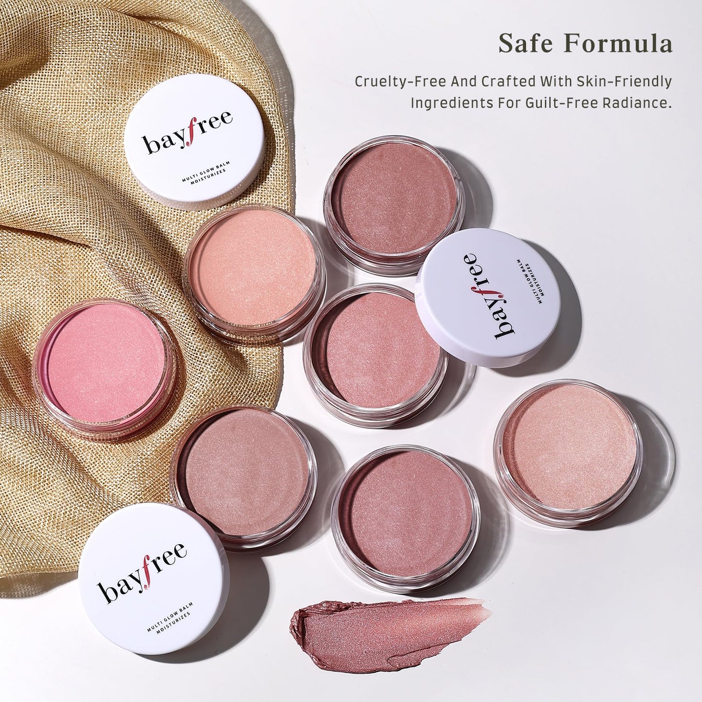 bayfree Multi Glow Balm, Cream Blush for Cheeks, Blush Balm Face Makeup, Radiant Finish, Hydrating, Creamy, Lightweight & Blendable Color, Face Makeup 0.63 Oz - dailyvitalstore