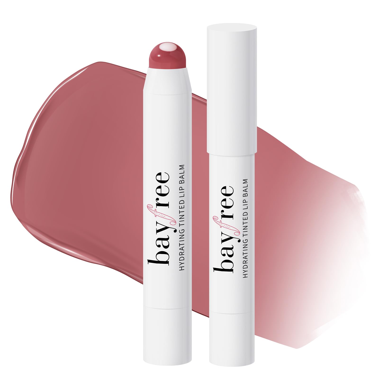 bayfree Tinted Lip Balm Plumper, Glossy, Pump Lips, Lightweight, Moisturize & Tint with Jojoba Seed Oil, Vegan Lipbalm Lip Care, Vintage Violet - dailyvitalstore