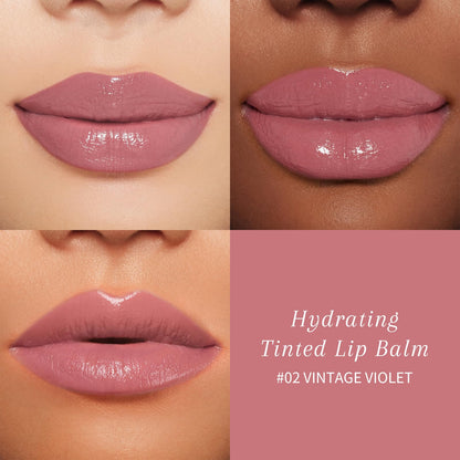 bayfree Tinted Lip Balm Plumper, Glossy, Pump Lips, Lightweight, Moisturize & Tint with Jojoba Seed Oil, Vegan Lipbalm Lip Care, Vintage Violet - dailyvitalstore
