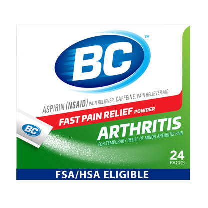 BC Pain Relief Powder, Arthritis Pain, 24 ct (Pack of 1) - dailyvitalstore