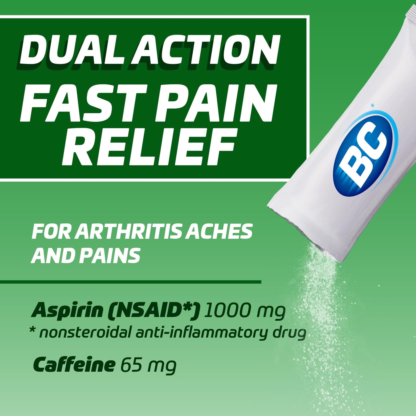 BC Pain Relief Powder, Arthritis Pain, 24 ct (Pack of 1) - dailyvitalstore