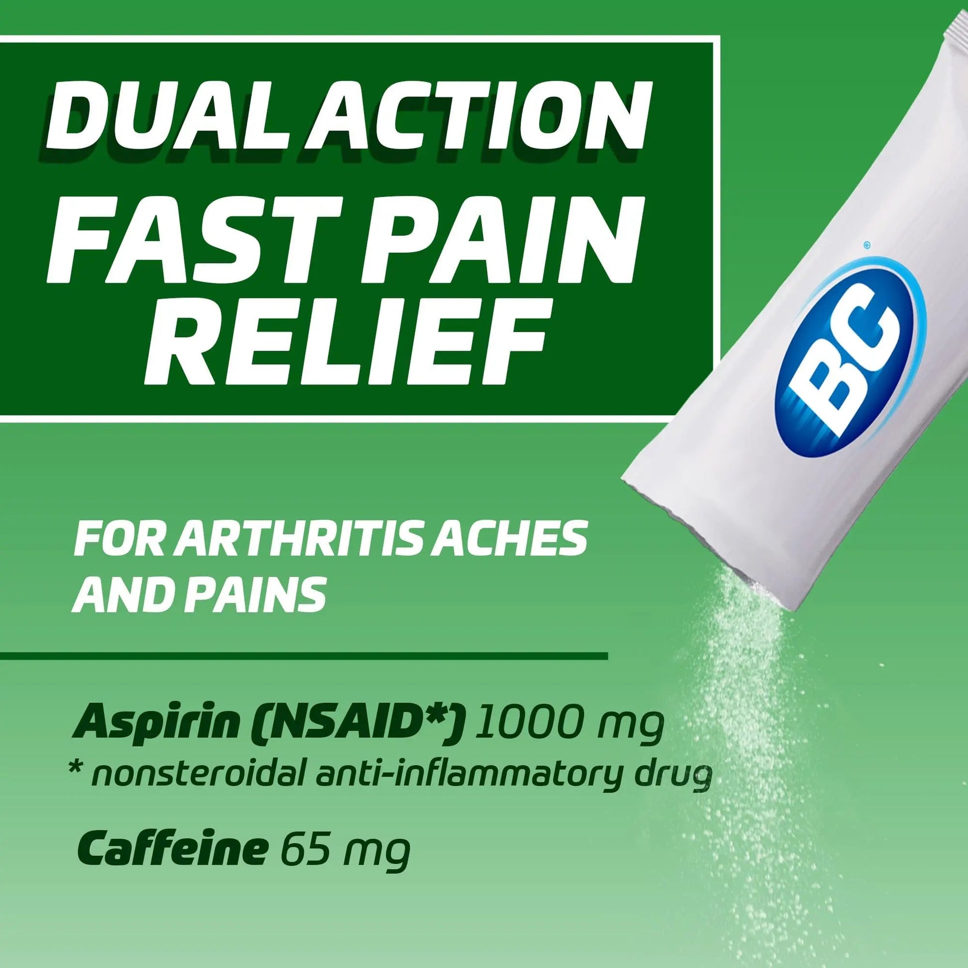 BC Pain Relief Powder, Arthritis Pain, 50 ct (Pack of 1) - dailyvitalstore