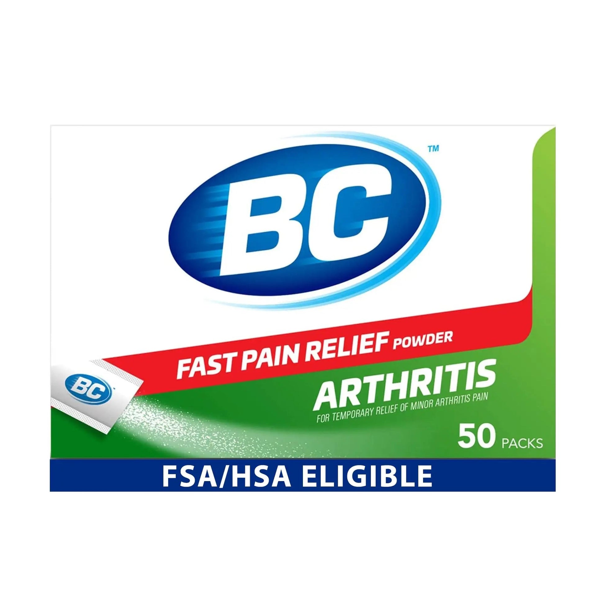 BC Pain Relief Powder, Arthritis Pain, 50 ct (Pack of 1) - dailyvitalstore