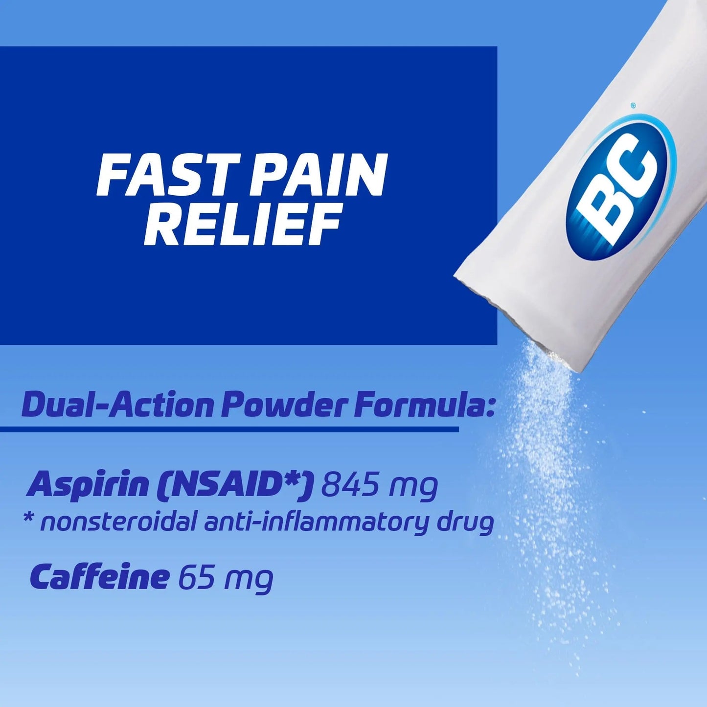 BC Powder | Fast Pain Relief | Arthritis | Aspirin (NSAID) & Caffeine | 50 Count and BC Powder | Fast Pain Relief | Aspirin (NSAID) & Caffeine | 50 Count - dailyvitalstore