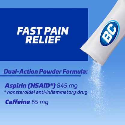 BC Powder | Fast Pain Relief | Arthritis | Aspirin (NSAID) & Caffeine | 50 Count and BC Powder | Fast Pain Relief | Aspirin (NSAID) & Caffeine | 50 Count - dailyvitalstore