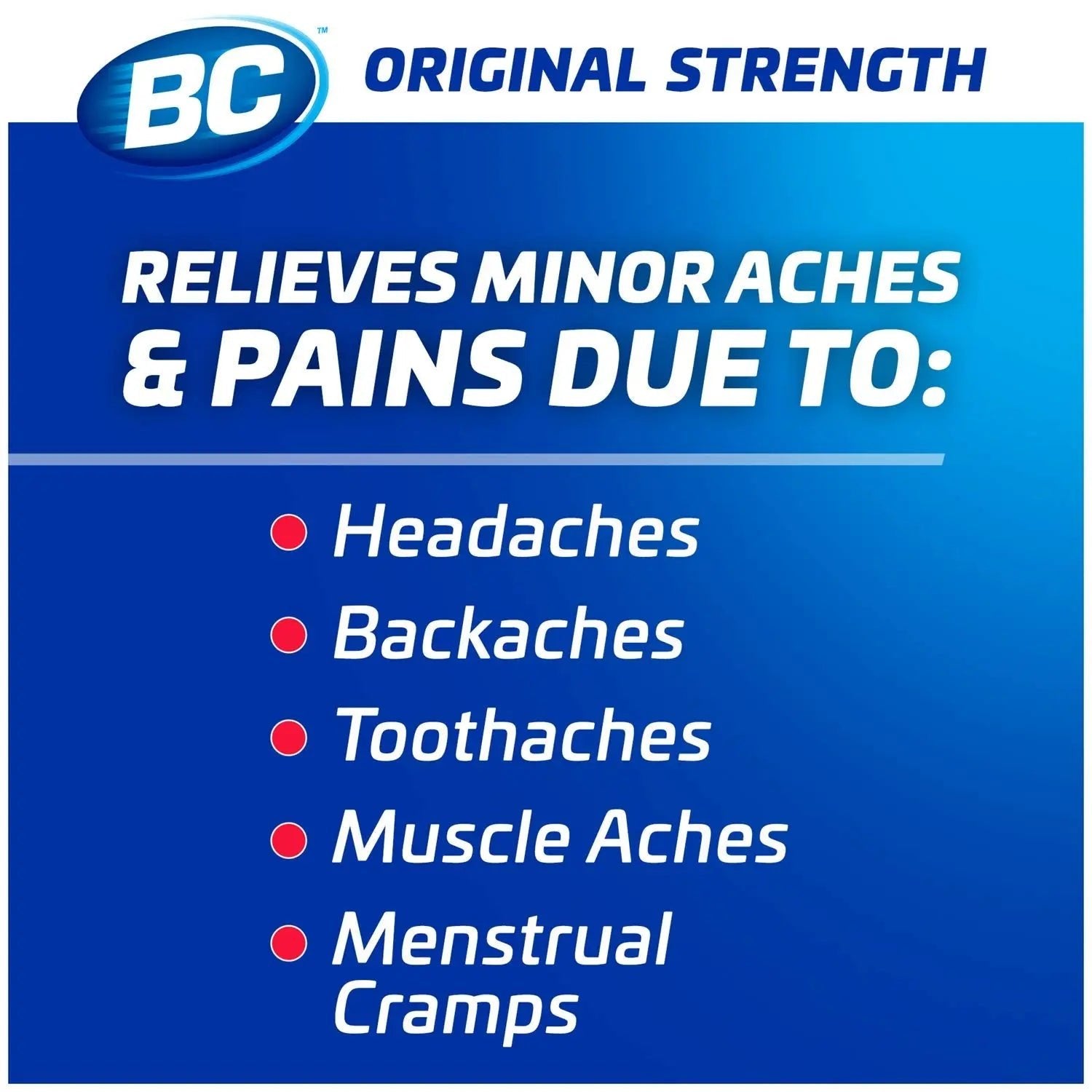 BC Powder Original Strength Pain Reliever, 50 Powder Sticks, 50 Count(Pack of 6) - dailyvitalstore