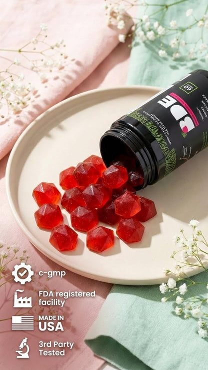 BDE Wildcrafted Sea Moss Gummy Maca Root, Beets, Lions Mane Mushroom, Vitamin D + E - Vegan Collagen, Zinc - dailyvitalstore
