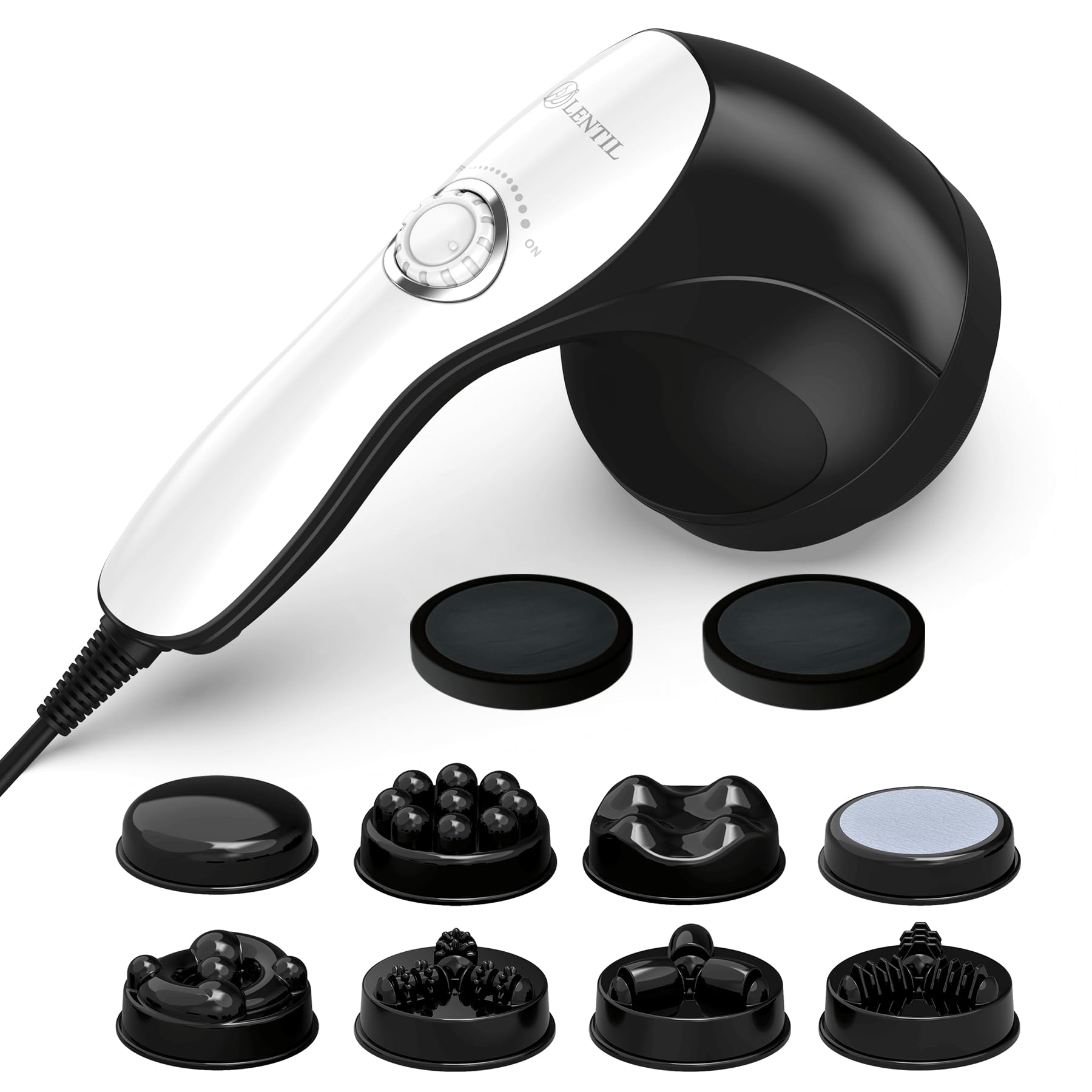 BDLENTIL Cellulite Massager Handheld, Body Sculpting Machine, Massage Lymphatic Stomach Abdomen Arm Belly Fat with 8 Massage Heads;Suitable in Gym Office Home Travel, Ideal Gifts for Women Man - dailyvitalstore