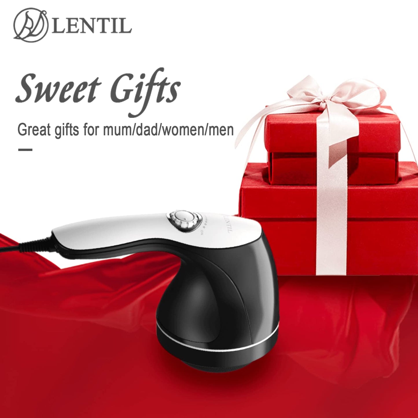 BDLENTIL Cellulite Massager Handheld, Body Sculpting Machine, Massage Lymphatic Stomach Abdomen Arm Belly Fat with 8 Massage Heads;Suitable in Gym Office Home Travel, Ideal Gifts for Women Man - dailyvitalstore