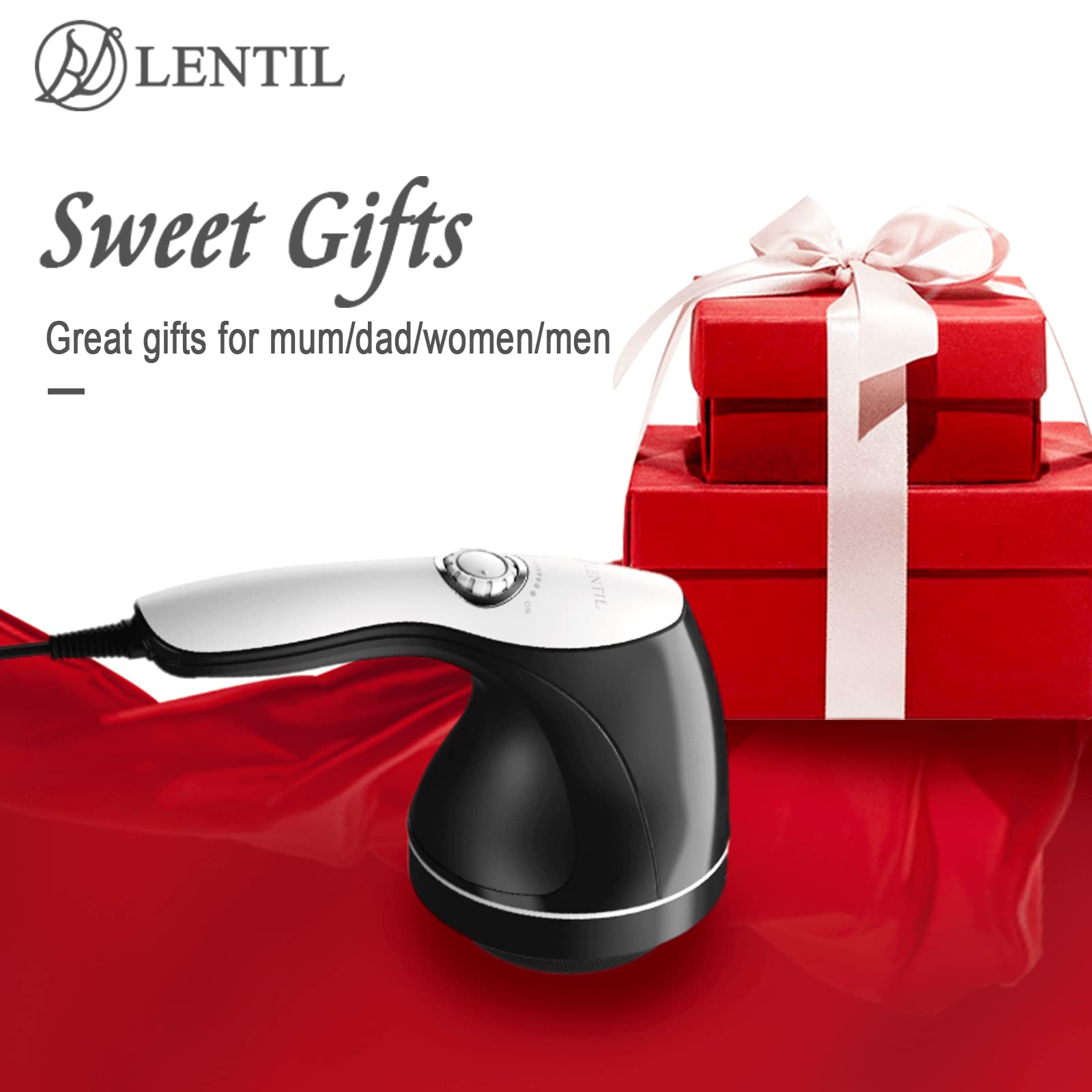 BDLENTIL Cellulite Massager Handheld, Body Sculpting Machine, Massage Lymphatic Stomach Abdomen Arm Belly Fat with 8 Massage Heads;Suitable in Gym Office Home Travel, Ideal Gifts for Women Man - dailyvitalstore