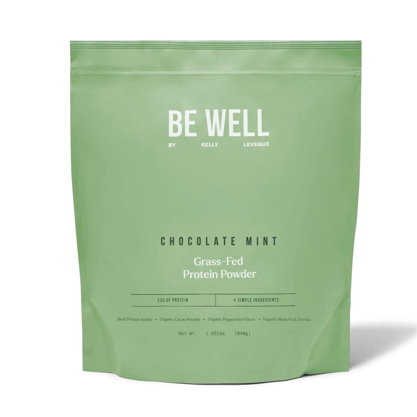 Be Well by Kelly Mint Chocolate Grass-Fed Beef Protein Powder, 23G of Protein & 1G of Carbs (4 Ingredients, 30 Servings) 9 Amino Acids + 3 BCAAs No Soy, - dailyvitalstore