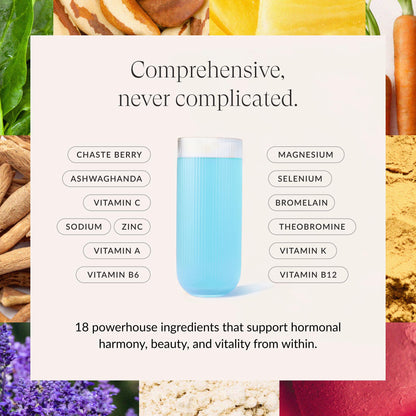 Beam Glow & Kids Wellness Bundle, Hormone Support for Women with Inositol & Ashwagandha, Superfood Powder with Fruits & Veggies for Kids' Growth & Immune Health - dailyvitalstore