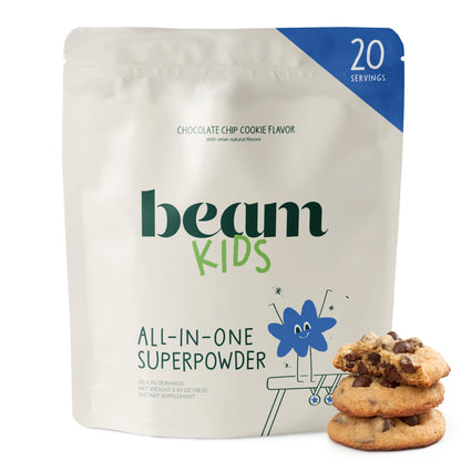 Beam Kids Multivitamin Powder – Kids Vitamins with Greens, Probiotic & Prebiotic, Immune Support for Children & Toddlers, No Artificial Sweeteners, For Picky Eaters, - dailyvitalstore