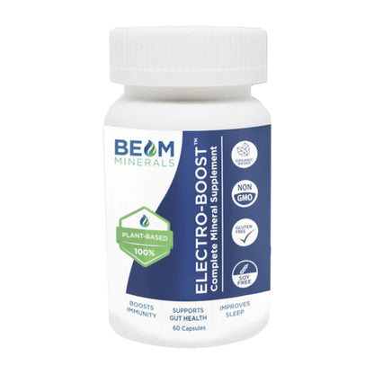 Beam Minerals Complete Multi-Mineral Capsules | Electro-Boost Plant-Based Electrolytes and Micronutrients for Men and Women | Help to Boost Immunity, Support Gut Health - dailyvitalstore