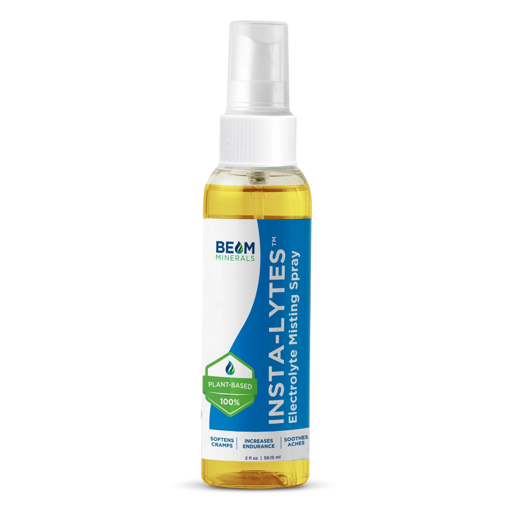 BEAM MINERALS Insta-Lytes | How to Stop Leg Cramps Immediately Electrolyte Misting Spray | Fulvic Acid Trace Minerals | Fast Micronutrients Supplements | 2 fl Oz - dailyvitalstore