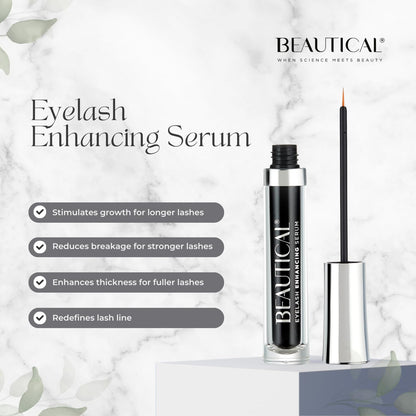 BEAUTICAL Eyelash Serum – Lash Enhancing & Conditioning Formula with Botanical Ingredients for the Appearance of Fuller, Shinier & Healthier-Looking Lashes – Nourishing Lash Care, 3ml - dailyvitalstore