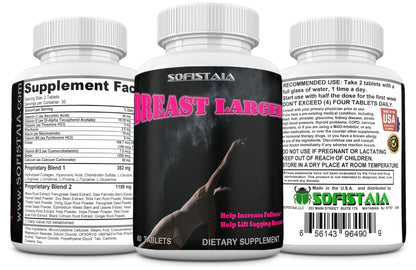 BEAUTIFYEM Breast Larger Breast Enhancement Formula with Natural Ingredients for Bigger Breast Growth and Firmness Pills - dailyvitalstore