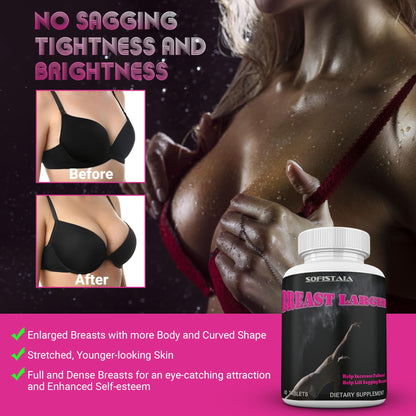BEAUTIFYEM Breast Larger Breast Enhancement Formula with Natural Ingredients for Bigger Breast Growth and Firmness Pills - dailyvitalstore