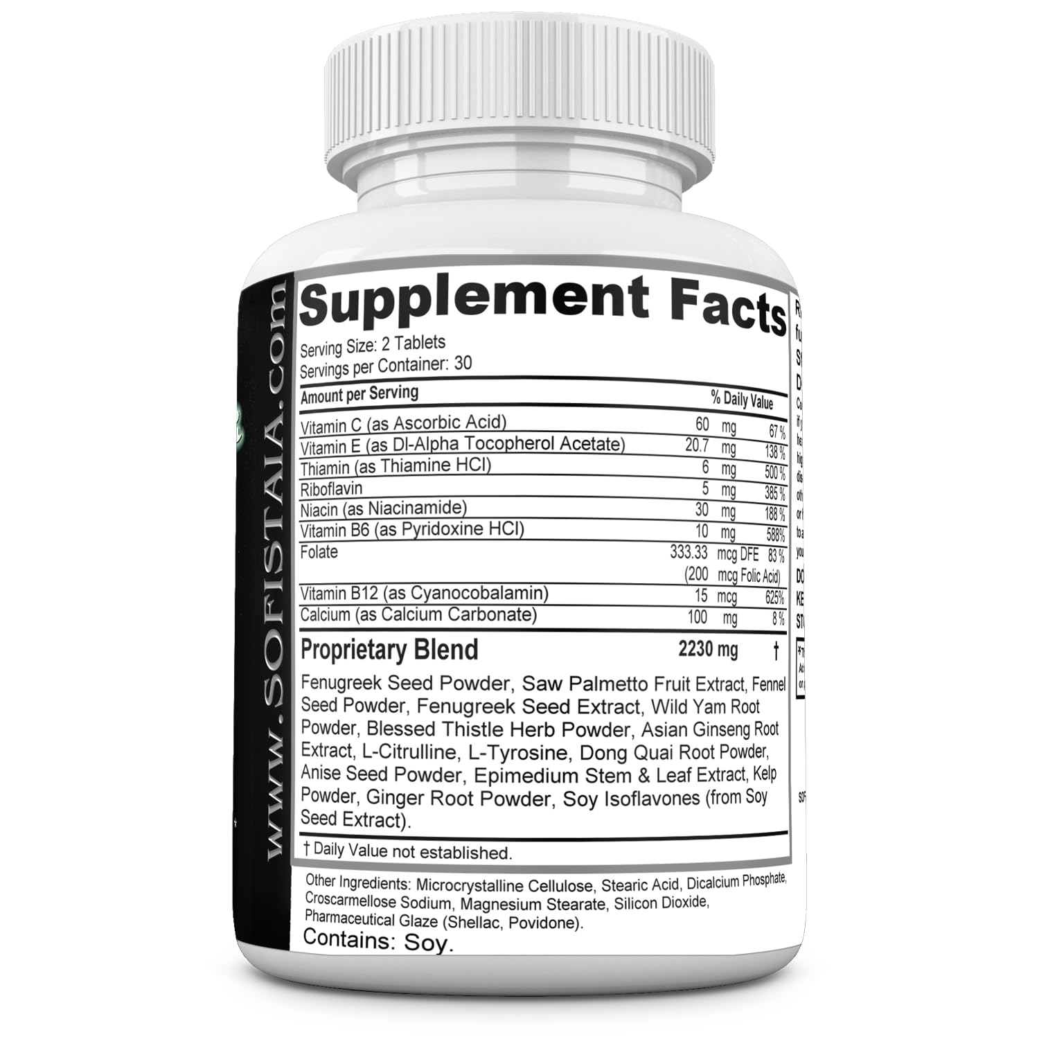 BEAUTIFYEM Sofistaia BUTTLARGER Natural Enhancement Supplement, 60 Tablets, Essential Nutrients for Curves and Confidence - dailyvitalstore