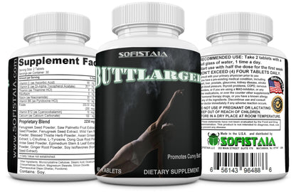 BEAUTIFYEM Sofistaia BUTTLARGER Natural Enhancement Supplement, 60 Tablets, Essential Nutrients for Curves and Confidence - dailyvitalstore
