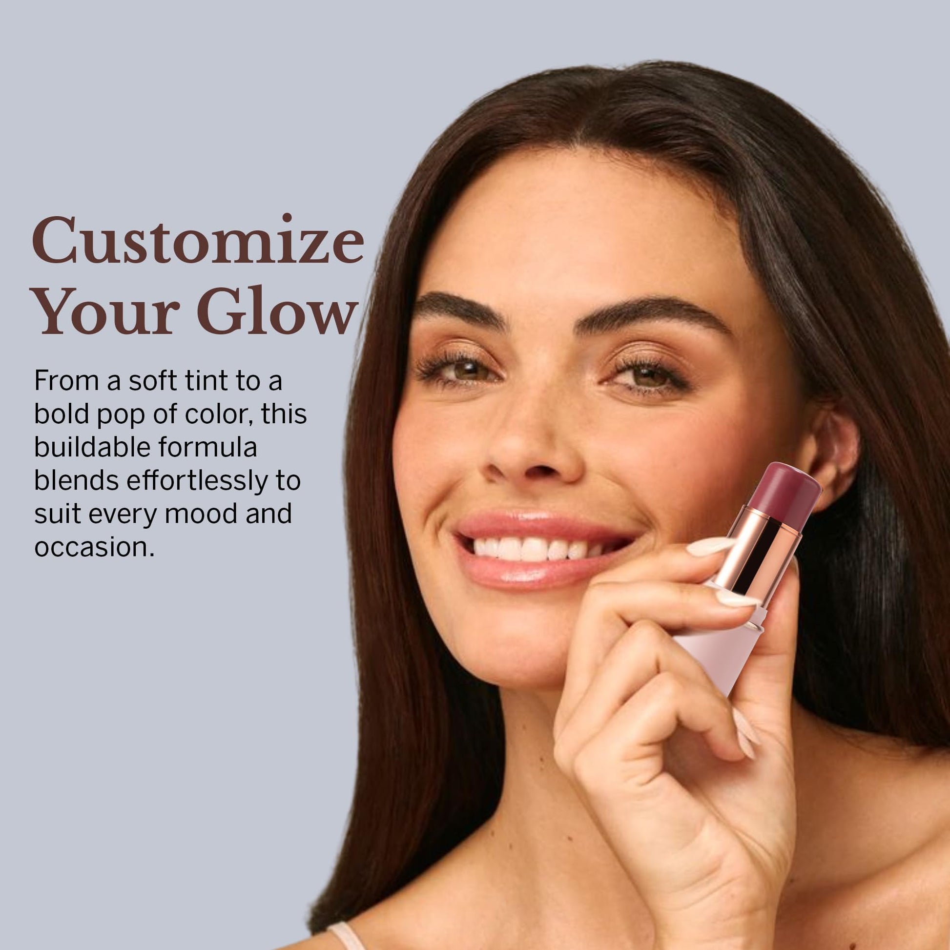 BeautiHome Blush Stick for Cheeks & Lips Multistick Cream Blush- Easy to Apply & Blend- Infused with Nourishing Ingredients for your Skin Compact Travel Size Makeup (Misty Rose, Small) - dailyvitalstore