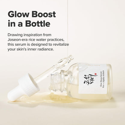 Beauty of Joseon Glow Deep Serum Rice Alpha-Arbutin Moisturizing Uneven Skin Tone Daily Korean Skin Care for Men and Women, 60ml, 2 Fl.Oz - dailyvitalstore
