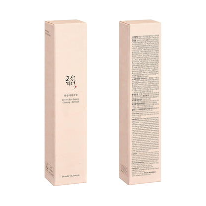 Beauty of Joseon Wrinkle Care Duo Set Revive Eye Serum (30ml / 1 fl oz) & Revive Ginseng Eye Patch (60 Sheets / 30 Pairs) Korean Skincare - dailyvitalstore