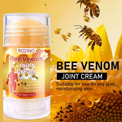 Bee Venom Joint Cream – Advanced Joint Support Cream with Honey & Chamomile, Soothing Formula for Aches & Stiffness in Knees, Hands, Back, Natural Relief Cream for Daily Joint Care (Bee venom) - dailyvitalstore