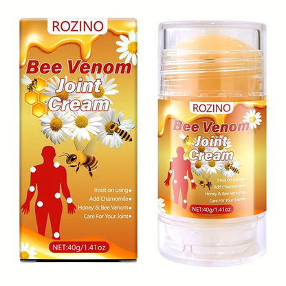 Bee Venom Joint Cream – Advanced Joint Support Cream with Honey & Chamomile, Soothing Formula for Aches & Stiffness in Knees, Hands, Back, Natural Relief Cream for Daily Joint Care (Bee venom) - dailyvitalstore