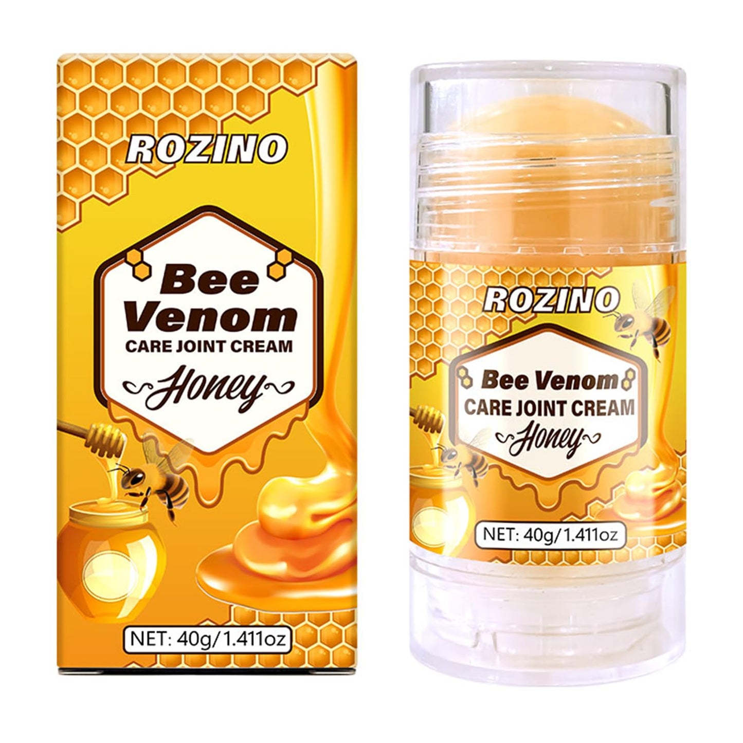 Bee Venom Joint Cream for Knees & Joint Support, Fast Absorbing, Non-Sticky Formula with Vitamin C, Aloe Vera for Soothing Comfort (1.411OZ) - dailyvitalstore