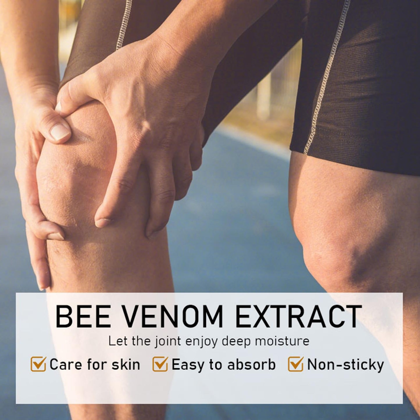 Bee Venom Joint Cream for Knees & Joint Support, Fast Absorbing, Non-Sticky Formula with Vitamin C, Aloe Vera for Soothing Comfort (1.411OZ) - dailyvitalstore
