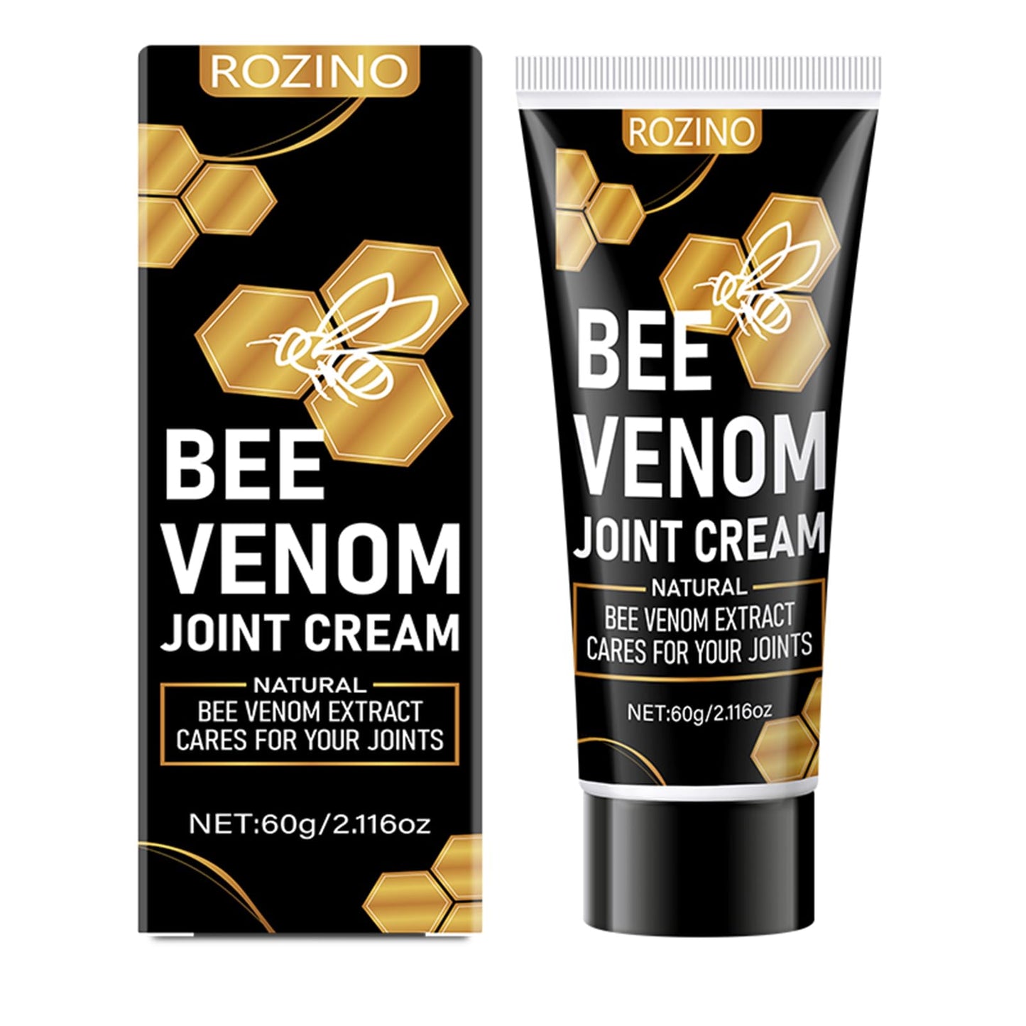 Bee Venom Joint Cream for Knees & Joints - Lightweight Moisturizing Cream for Dry Skin, Fast Absorbing & Non-Greasy Formula - Supports Comfortable Movement (2.116OZ) - dailyvitalstore