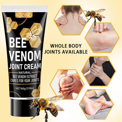 Bee Venom Joint Cream for Knees & Joints - Lightweight Moisturizing Cream for Dry Skin, Fast Absorbing & Non-Greasy Formula - Supports Comfortable Movement (2.116OZ) - dailyvitalstore