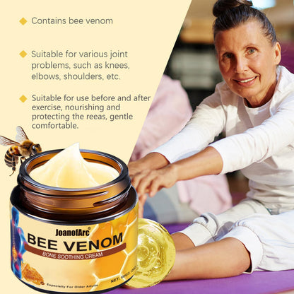 Bee Venom Joint Cream, Natural Bee Venom Skin Cream, Bee Venom Advanced Joint & Bone Cream, Suitable for Everyday Back, Waist, Neck, Hands, Knees, Light Non-Sticky for Men Women Aldult - 2.11 Oz/60g - dailyvitalstore