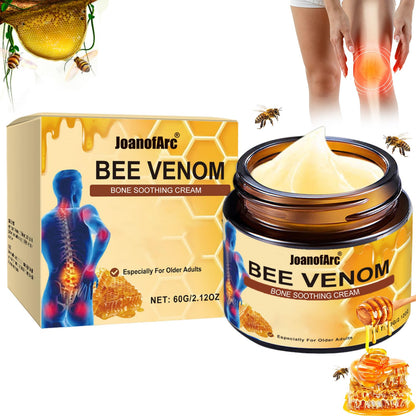 Bee Venom Joint Cream, Natural Bee Venom Skin Cream, Bee Venom Advanced Joint & Bone Cream, Suitable for Everyday Back, Waist, Neck, Hands, Knees, Light Non-Sticky for Men Women Aldult - 2.11 Oz/60g - dailyvitalstore