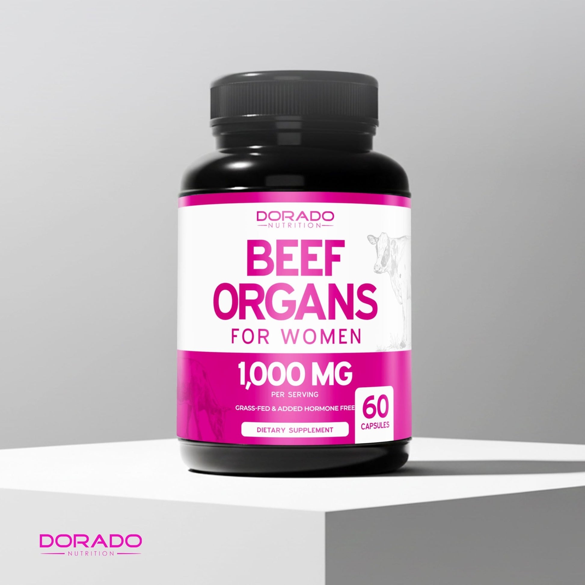 Beef Organ Supplement for Women - Grass Fed Beef Liver, Heart, Kidney & Uterus 1000mg - dailyvitalstore