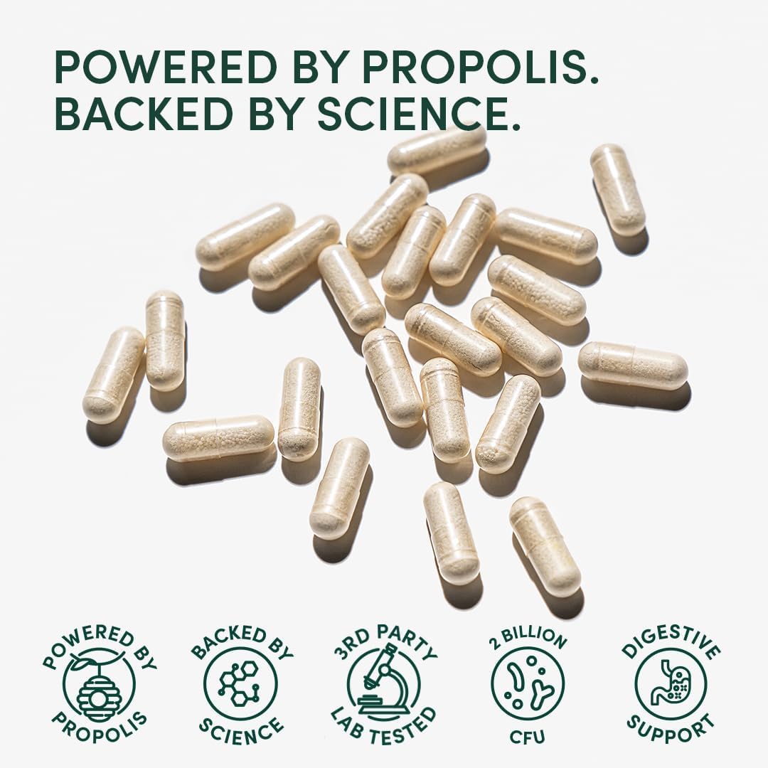 Beekeeper's Naturals Complete Gut Health, 3-in-1 Prebiotic, Postbiotic, Probiotics for Digestive Health & Bloating Relief for Women & Men - dailyvitalstore