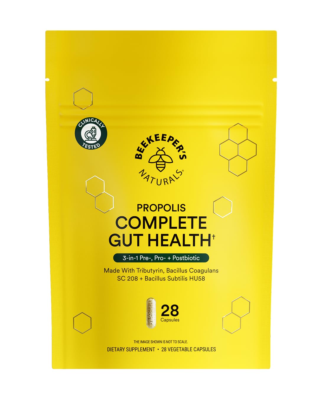 Beekeeper's Naturals Complete Gut Health, 3-in-1 Prebiotic, Postbiotic, Probiotics for Digestive Health & Bloating Relief for Women & Men - dailyvitalstore