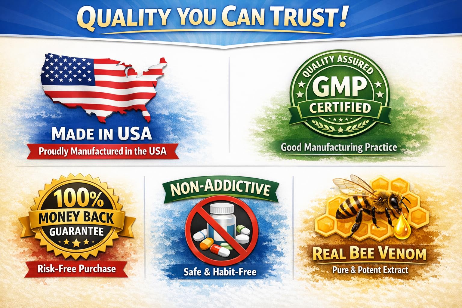 BeeReliefXL Maximum Strength Premium Joint Cream with Real USA Bee Venom, Daily Joint & Muscle Care, Fast-Acting - dailyvitalstore