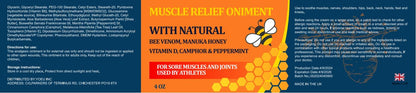 Beeswax and Honey Fast Acting Joint Muscle Bone Cream, Immediate Help for Back, Neck, Hand, Feet, Knee, Shoulder, Topical, Nerve, Plantar, Ankle, Foot Discomfort, Natural Added - dailyvitalstore