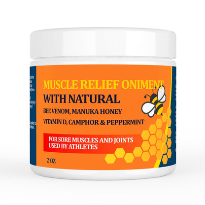Beeswax and Honey Fast Acting Joint Muscle Bone Cream, Immediate Help for Back, Neck, Hand, Feet, Knee, Shoulder, Topical, Nerve, Plantar, Ankle, Foot Discomfort, Natural Added - dailyvitalstore
