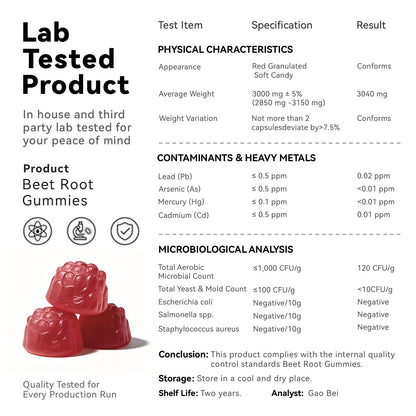 Beet Root Gummies – Blood Pressure & Cardiovascular Support, Beetroot Gummies for Heart Health & Circulation, Nitric Oxide Beets with Grape Seed & L-Theanine - dailyvitalstore