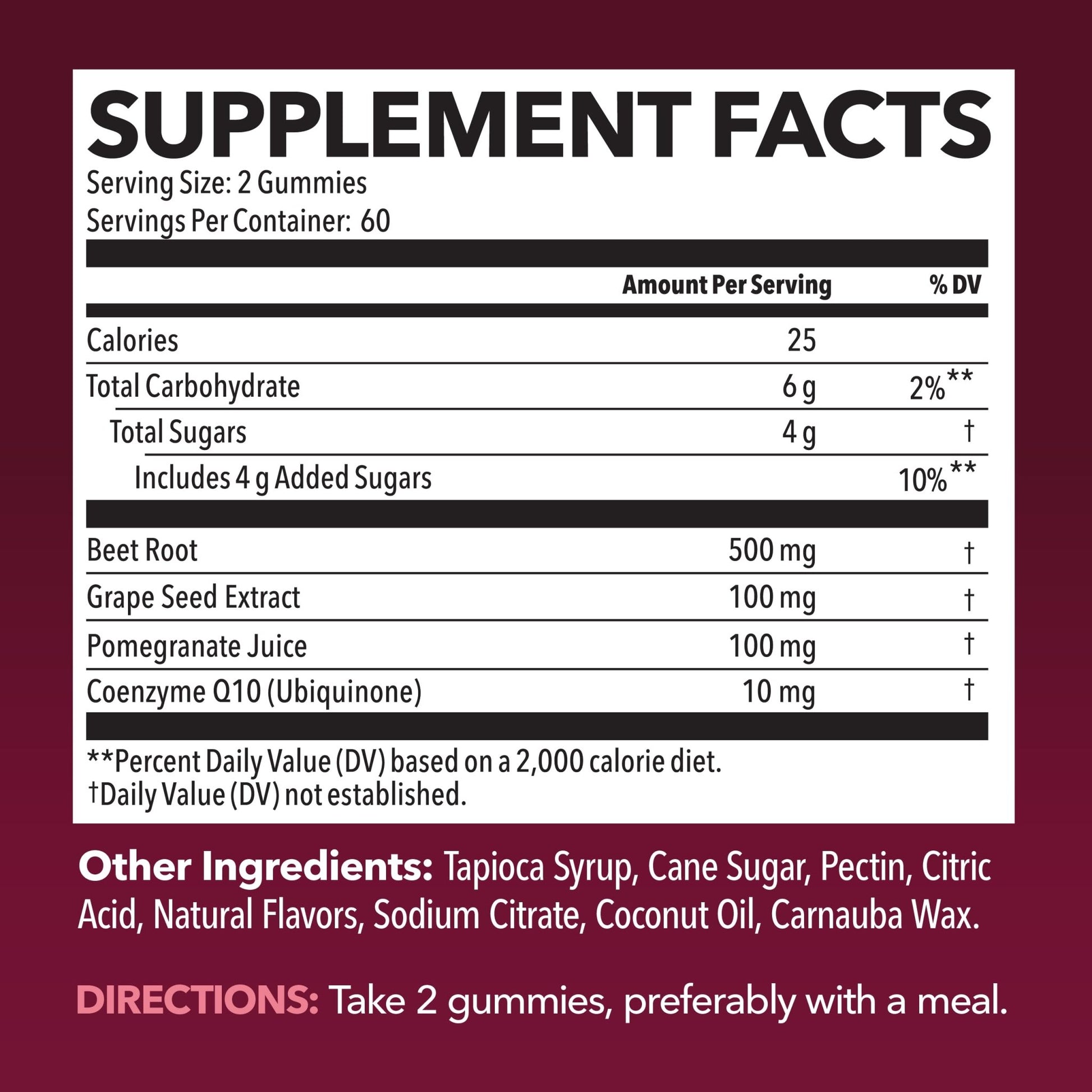Beet Root Gummies with COQ10 & Pomegranate - Nitric Oxide Supplement for Men and Women - Beetroot for Endurance, Performance, Recovery - Vegan, Non-GMO, Gluten Free - dailyvitalstore