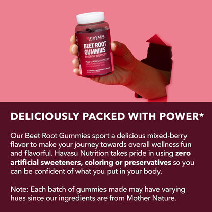 Beet Root Gummies with COQ10 & Pomegranate - Nitric Oxide Supplement for Men and Women - Beetroot for Endurance, Performance, Recovery - Vegan, Non-GMO, Gluten Free - dailyvitalstore